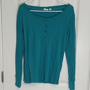 Great Northwest Indigo sleepwear shirt buttons size medium